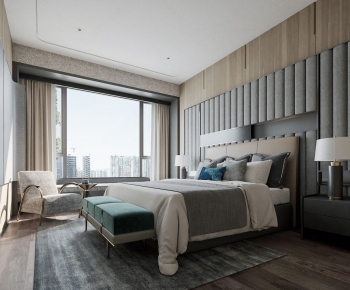 New Chinese Style Bedroom-ID:619274768