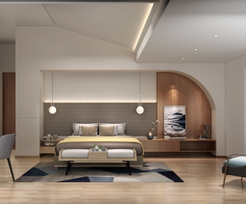New Chinese Style Bedroom-ID:246120637
