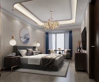 New Chinese Style Bedroom-ID:271104673