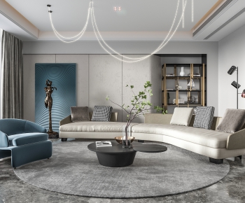 Modern A Living Room-ID:974909264