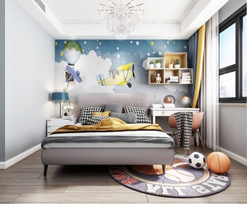 Modern Boy's Room And Son's Room-ID:594071967