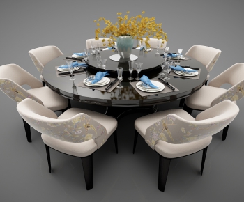 New Chinese Style Dining Table And Chairs-ID:646267984