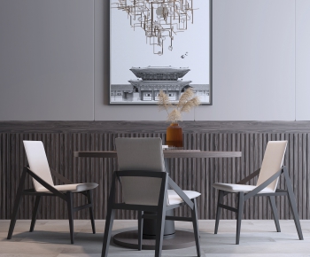 New Chinese Style Dining Table And Chairs-ID:428361286