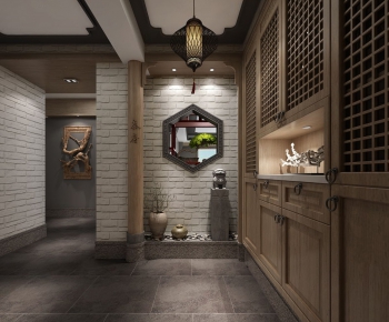 New Chinese Style Hallway-ID:976105484