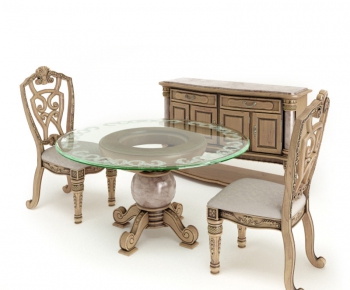 European Style Classical Style Dining Table And Chairs-ID:273046381