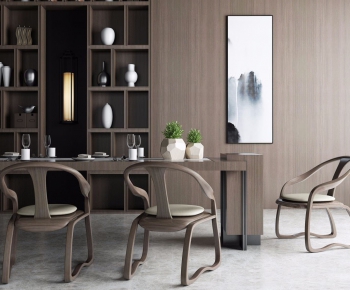 New Chinese Style Dining Table And Chairs-ID:565591761