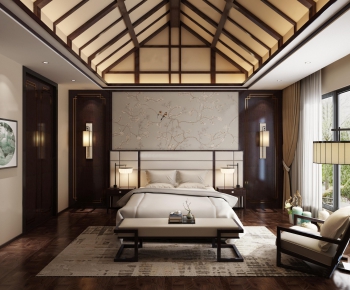 New Chinese Style Bedroom-ID:271882463