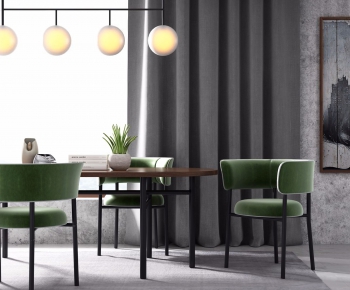 Modern Dining Table And Chairs-ID:910641638