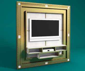 Simple European Style TV Wall-ID:158918679