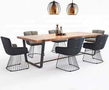 Modern Industrial Style Leisure Table And Chair-ID:218957215