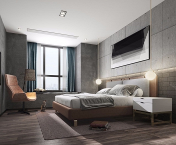 LOFT Industrial Style Bedroom-ID:525996437