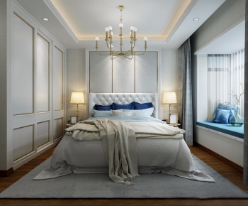 Simple European Style Bedroom-ID:579075624