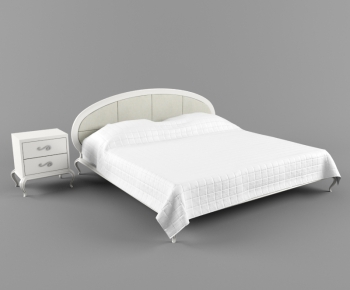 Simple European Style Double Bed-ID:494814825
