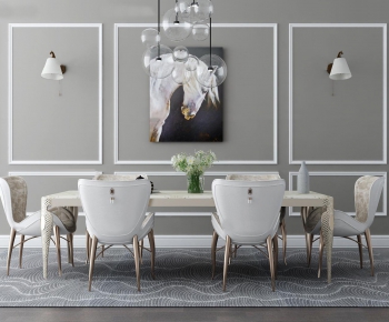 Post Modern Style Dining Table And Chairs-ID:777152986