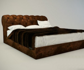 Modern Double Bed-ID:118060543