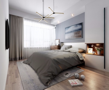 Nordic Style Bedroom-ID:610461193