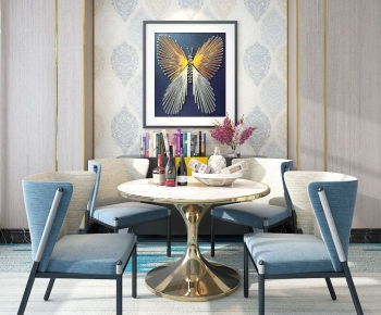 Modern Nordic Style Dining Table And Chairs-ID:261068895