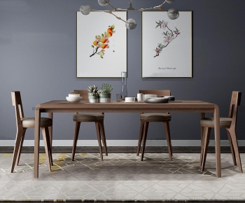 Nordic Style Dining Table And Chairs-ID:567673384