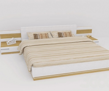 Modern Double Bed-ID:684580431