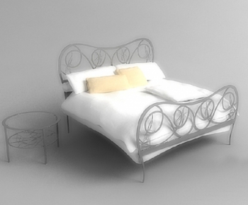 Modern Double Bed-ID:295896386