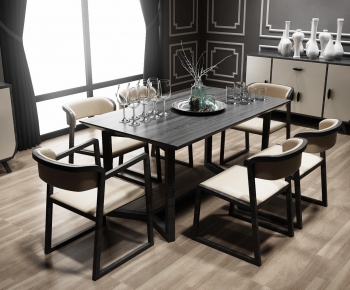 Modern Dining Table And Chairs-ID:800333755