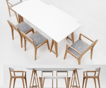 Modern Nordic Style Dining Table And Chairs-ID:175523612