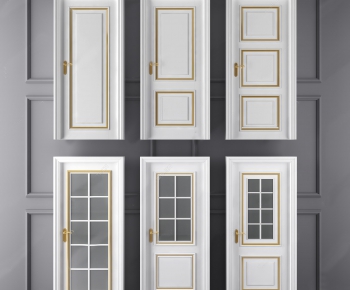 Simple European Style Solid Wood Door-ID:752984612