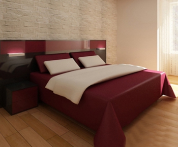 Modern Double Bed-ID:200847142