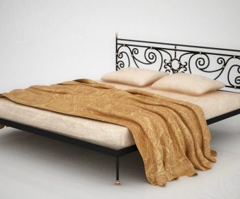 European Style Double Bed-ID:391071868