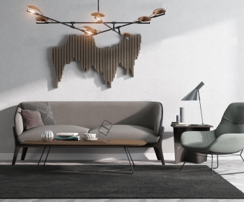Modern Nordic Style A Sofa For Two-ID:859540876