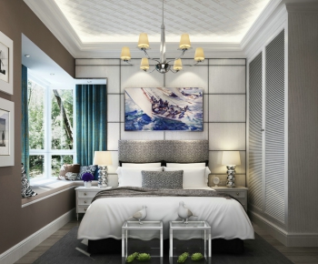 Modern Simple European Style Bedroom-ID:639206458