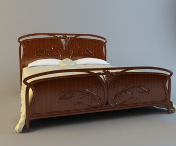 European Style Double Bed-ID:456809288