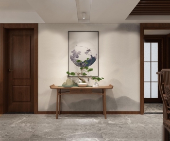 New Chinese Style Hallway-ID:744055438
