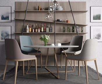 Nordic Style Dining Table And Chairs-ID:257003517