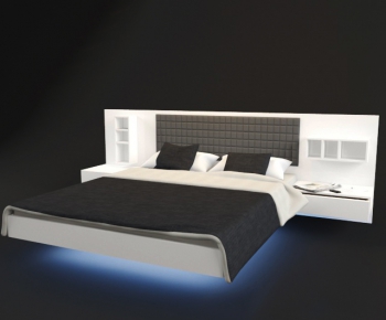 Modern Double Bed-ID:371588563