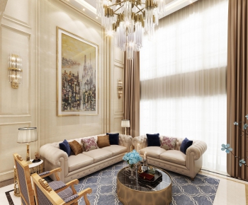 European Style A Living Room-ID:504589748