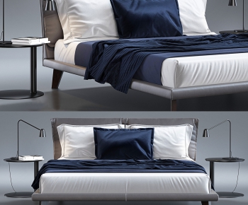 Modern Double Bed-ID:654642565