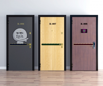 Modern Solid Wood Door-ID:836805828