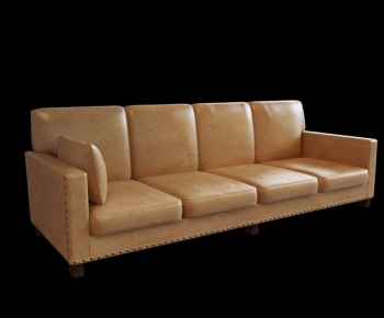 Simple European Style Three-seat Sofa-ID:435170172