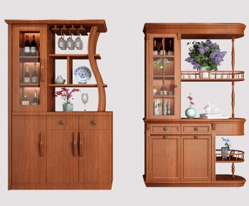 New Chinese Style Wine Cabinet-ID:808852227
