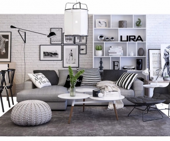 Nordic Style Sofa Combination-ID:298910437