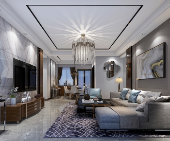 Modern Hong Kong Style A Living Room-ID:256970971