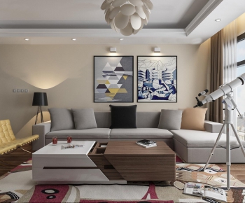 Modern A Living Room-ID:273652871