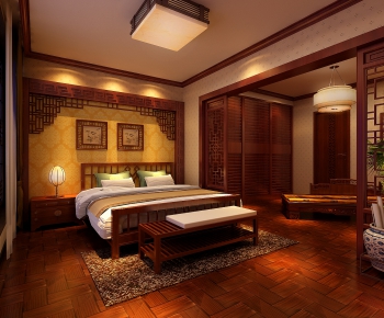 Chinese Style Bedroom-ID:297345352