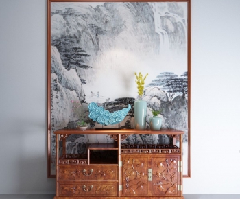 Chinese Style Side Cabinet/Entrance Cabinet-ID:517985554