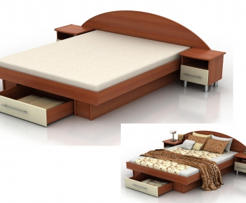 Modern Double Bed-ID:562007937