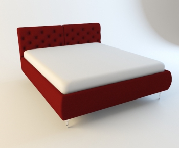 Modern Double Bed-ID:712554389