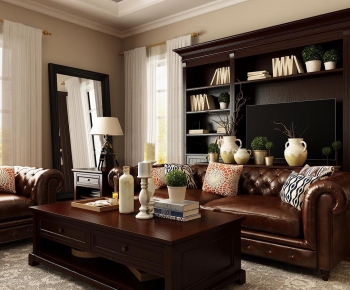 American Style A Living Room-ID:660293447