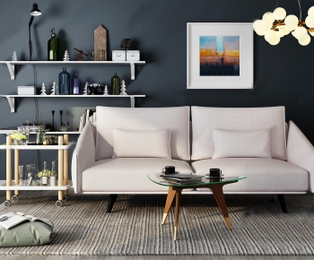 Nordic Style A Sofa For Two-ID:754818554