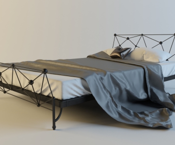 Modern Double Bed-ID:512542655
